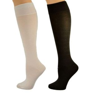 Calze sportive da donna classiche in rayon a maglia piatta, alte fino al ginocchio - Product Image 1