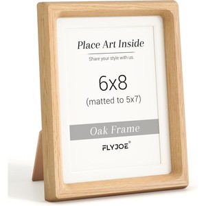 <b>Oak</b> Wood Photo <b>Frame</b> 6x8 Natural Wholesale | Handcrafted Moradabad - Product Image 1