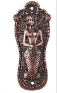 Vintage Metal Mermaid Shaped Wall <b>Hook</b> Holder Rust Resistant Design For Home Decor And Storage Organization Stylish Home Accent - Product Image 2