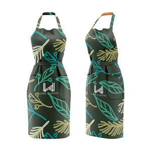 Tabliers pour femmes réutilisables, durables, en PVC tissé, légers, écologiques, doux, respirants, à poches multiples, élégants, pour un usage quotidien - Product Image 1