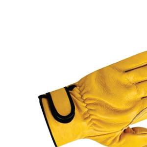 Gants de travail en cuir de chèvre FURUNDA (certifiés EN388) - Doublure en coton avec pouce en saillie, paume renforcée, poignet élastique, taille L - Product Image 2