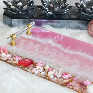 ถาดชาเรซินหรูหราสำหรับโรงแรมและร้านอาหารที่ให้บริการ - Product Image 1