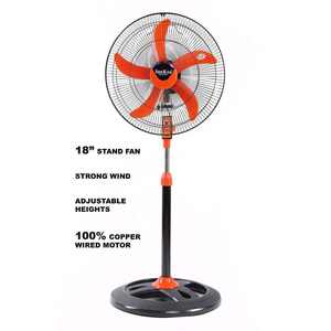Ventilador de Mesa Eléctrico de Tres Velocidades de Primera Calidad, Origen Vietnam, Enfriamiento por Aire, para Exteriores y Hoteles, 18 Pulgadas, Naranja, Plástico, Ajuste Mecánico - Product Image 4