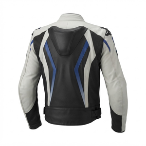 Veste de moto en cuir de vache véritable pour homme/Chaquetta, équipement de protection CE niveau 2 avec bosse de protection - Product Image 2