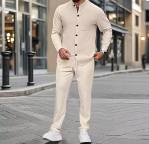 Men's Casual Sports Suit Hot Selling Design Letter Embroidered Autumn Winter Pure Cotton High-Grade Hoodie - Product Image 3