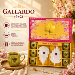 Ensemble de tasses à thé en céramique noire personnalisée Serenity 6+3 400 ml, boîte cadeau, design floral de luxe, bols assortis, emballage ondulé, sac de transport - Product Image 6