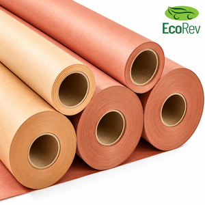 Papier de boucher rose anti-frisottis recyclable et résistant à la graisse, largeur 80cm 90cm, 70g 75g, pour l'emballage de viande fraîche, marque ECO39 - Product Image 1