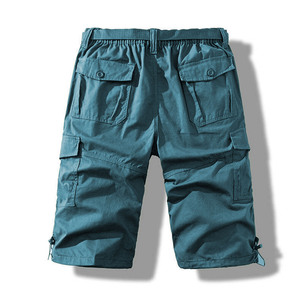 Pantalones Cortos Cargo de Algodón 100% para Hombre, 280 gramos, Color Sólido, para Verano, Uso Diario, Casual, Moda, Servicio Personalizado OEM - Product Image 3