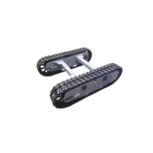 Châssis sur chenilles en caoutchouc pour engins de construction et machines agricoles, adapté à divers terrains, type à roulements - Product Image 2