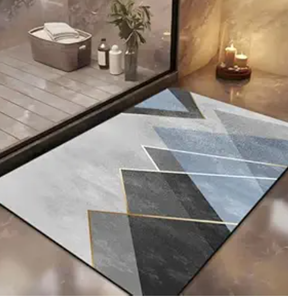 Premium Textile Blend Thick Anti-Slip Mat with Contemporary Design - Product Image 2