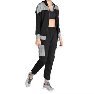 High Quality Vintage Acid Wash Winter 100% Cotton Sweat Suit for Women Oversized Cut <b>Sew</b> Fleece Distressed Tracksuit <b>Set</b> - Product Image 3