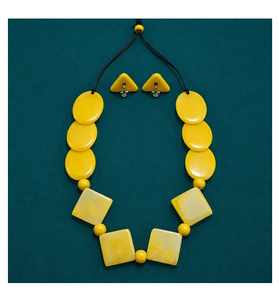 Collar Clásico de Cuentas de Resina Turquesa, Forma de Bola, Estilo Casual, Hecho a Mano, Joyería Única Unisex para Mujer, Regalo - Product Image 6