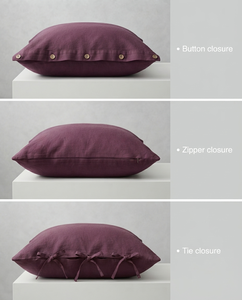 Funda de cojín con aspecto de lino, funda de almohada rectangular decorativa para sofá, funda de cojín morada para decoración del hogar - Product Image 5