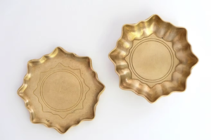 Plato de Presentación de Metal de Lujo Estilo Antiguo para Bodas, Plato para Servir de Moda, Recubierto de Plata con Base de Alta Calidad - Product Image 4