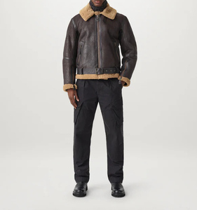 Chaqueta de Cuero Genuino de Piel de Vaca al Por Mayor al Mejor Precio, Chaqueta de Piel de Cordero, Moda Masculina, Hecha en Pakistán, Logotipo Personalizado - Product Image 3