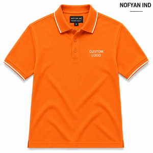 NOFYAN IND Marque Privée OEM Polo Unisexe Personnalisé à Manches Courtes en Coton Couleur Unie Tissu Tricoté Respirant Service - Product Image 1