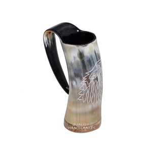 Jarra Vikinga de Cuerno de Búfalo, Ecológica, Hecha a Mano, de Inspiración Medieval, Pulida, Auténtica, para Navidad o Cumpleaños - Product Image 3
