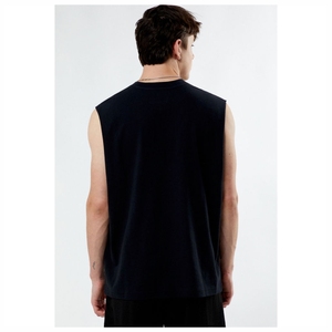 Men's New Summer Athletic Workout Gym Tank Top Singlet Sleeveless Cotton Vest for Bodybuilding Fitness Training Muscle Top - Product Image 4