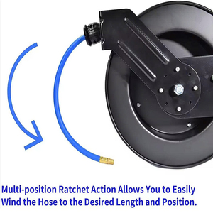 Vietnam Premium Air Hose Reel 1/2 in x 50 ft Wall Mount, 300 PSI Spring Driven Auto Rewind Air Compressor Hose Reel GAPGAR014 - Product Image 4