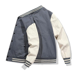 Nouvelle conception, veste de sport pour homme en couleur unie, col montant, logo sur le devant, légère, en fibre de bambou, streetwear d'hiver, vêtements chauds - Product Image 5