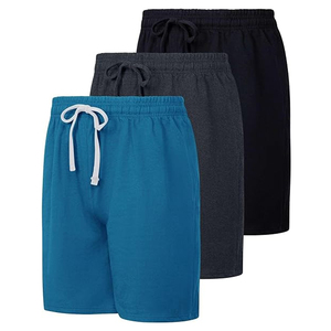 Shorts en coton basiques pour hommes, taille élastique, couleur unie, confortables, décontractés pour l'été, fabricant en gros de marques privées - Product Image 3