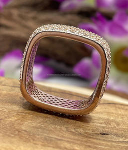 Anillo de Moissanita Ancha con Incrustaciones de Seis Hileras, Estilo Hip Hop, Chapado en Rodio, Plata de Ley 925, Unisex, para Regalo - Product Image 3