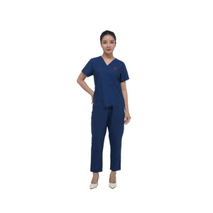 Ensemble de blouses médicales unisexes Solid Trader, vêtements d'infirmière, tissu respirant, design léger, uniforme d'hôpital - Product Image 4