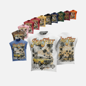 T-shirt en coton 100% uni, style streetwear, manches courtes, été, hip-hop, vintage, impression DTG, tendance, élégant, faible MOQ - Product Image 1