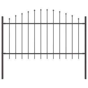 2 Piezas de Valla de Jardín de Acero con Recubrimiento en Polvo Gris, 170 x 140 cm, Productos de Acero Recubierto Duraderos para Uso en Exteriores - Product Image 5