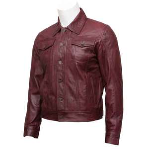 Autumn Winter Vintage Casual Breathable Genuine Leather <b>Jacket</b> <b>for</b> <b>Men</b> with <b>Sherpa</b> Lining and Fur Trim-Streetwear Bomber <b>Jacket</b> - Product Image 4