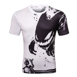 เสื้อยืดซับลิเมชั่นคุณภาพดีที่สุด 100% โพลีเอสเตอร์/คอตตอน ทรงปกติ เป็นมิตรกับสิ่งแวดล้อม ระบายอากาศได้ดี เสื้อซับลิเมชั่นแบบสั่งทำ คอกลม - Product Image 1