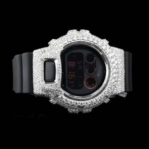 Reloj de Alta Calidad con Diamante Cultivado en Laboratorio DEF, Caja Cuadrada de Aleación de 40 mm, Esfera de Cristal, Estilo Hip Hop Ejecutivo de 20 mm, Movimiento de Cuarzo Incoloro - Product Image 3