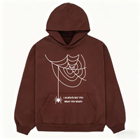 Sweat à capuche unisexe en molleton épais 100 % polyester avec logo personnalisé, fermeture éclair, pour homme, idéal pour l'hiver