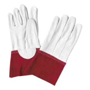 Gants de travail en cuir de chèvre et croûte de cuir de vachette renforcés de qualité supérieure, certifiés CE, pour la sécurité TIG, réfléchissants - Product Image 3