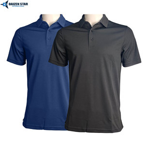เสื้อโปโลแขนสั้นผู้ชาย สีพื้น ผ้าถักโพลีเอสเตอร์ ระบายอากาศได้ดี สไตล์ลำลอง รับผลิตแบบ OEM ODM สกรีนโลโก้ด้านหน้าได้ - Product Image 2