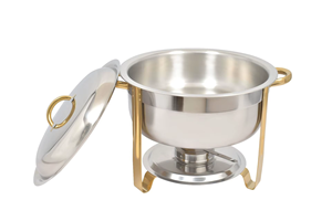 Hot Selling Luxury Stainless Steel <b>Buffet</b> Restaurant Dinner <b>Table</b> Decor Serving Hot Pot Modern Luxury Chafing Dish - Product Image 4