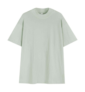 Camiseta Extra Grande para Hombre |   Camiseta con cuello simulado y hombros caídos |   Camiseta Casual Lisa con Estampado DTG y Puff Personalizado - Product Image 2