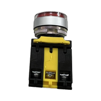 Tombol Tekan Berlampu Penuh 22mm dengan Cincin Pengunci Terminal Sekrup Plastik, 1NO 1NC 2NO LED IP65 6A 120V Industrial