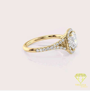 Anillo de compromiso de moissanita más vendido para accesorios nupciales, celebraciones de compromiso y eventos especiales, disponible para la venta - Product Image 2