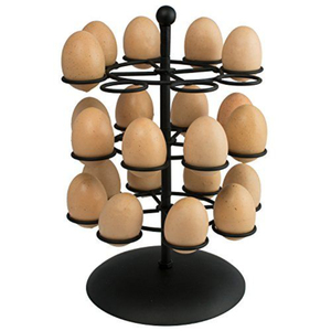 Metal Egg <b>For</b> Fresh Eggs Degree Egg <b>Storage</b> Rack Heavy Duty Wire Egg Holder With Dispensing Design <b>For</b> <b>Kitchen</b> Organization - Product Image 1