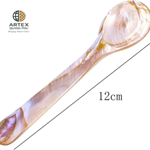Cuchara de Nácar Natural Blanca Hecha a Mano para Caviar, Madreperla Ecológica Premium ARTEX QUANG PHU - Product Image 4
