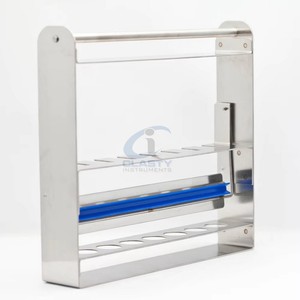 Soporte para Tubos de Ensayo de Acero Inoxidable CLASTY, Color Azul, Autoclavable, Certificado CE Clase I, para Uso en Quirófanos - Product Image 1