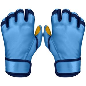 Gants de frappeur de baseball professionnels unisexes en cuir premium, à doigts entiers, pour droitier, légers, avec logo personnalisé – Offre Spéciale - Product Image 2