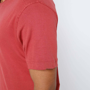 T-shirts pour hommes à col en V, unis, respirants, à séchage rapide, manches courtes, en coton/fibre de bambou, grandes tailles, logo personnalisable sur le devant, décontractés - Product Image 6