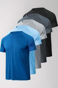 เสื้อยืดกีฬาผู้ชาย แห้งเร็ว ระบายอากาศดี สีพื้น ซับเหงื่อได้ดี แขนสั้น ใส่สบาย - Product Image 2