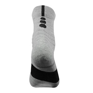 Chaussettes de sport grises pour hommes, respirantes, en polyester/coton, écologiques, à compression, pour adultes, entraînements d'hiver, basketball - Product Image 2