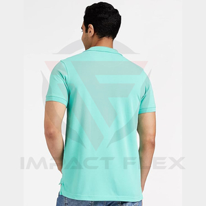 เสื้อโปโลถักลายสไตล์วินเทจสำหรับผู้ชาย คุณภาพพรีเมียม แขนสั้น เสื้อโปโลเปล่าสำหรับการปรับแต่ง - Product Image 2