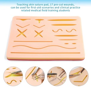 Complete Suture <b>Practice</b> Kit 3-Layer Silicone <b>Pad</b> Stainless Steel Instruments Manual Class I Medical Training for Students - Product Image 5