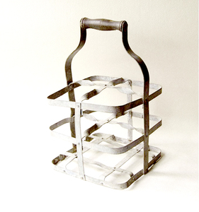 Durable Handmade Iron Wine Bottle Storage Carrier for Kitchen and Bar Accessories - Product Image 6