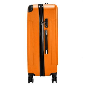 Valigia Trolley 3-in-1 Portatile in ABS Arancione 20/24/28" Leggera in Plastica e Gomma con Serratura TSA Design alla Moda - Product Image 6